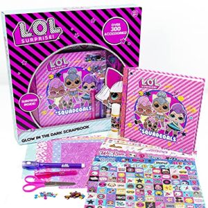 l.o.l. surprise glow-in-the-dark scrapbook by horizon group usa