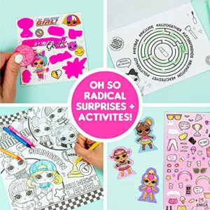 L.O.L. Surprise! Stylin' Studio by Horizon Group USA,Decorate LOL Surprise Paper Dolls With 250+ Accessories - DIY Activity Book, Scratch Art,Sticker Sheet,Coloring Pages,Markers,Crayons & More, Pink