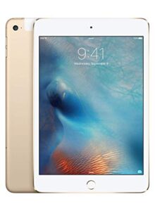 apple ipad mini 4 (128gb, wi-fi + cellular, gold) (renewed)