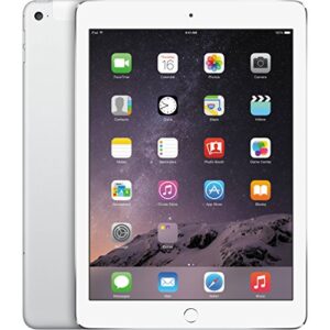 apple ipad air 2, 16gb, 4g + wi-fi - silver (renewed)