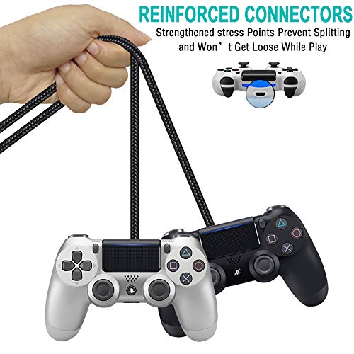 SCOVEE PS4 Controller Charger Cable,Charger Cord for Xbox One Controller, Micro USB Charging Cable PS4 Charge Wire for Xbox One S/X,Sony Playstation 4,PS4 Slim/Pro Dual-Shock Game Consoles 6ft