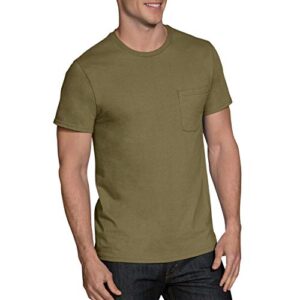 Fruit of the Loom Men's Pocket T-Shirt Multipack (5 Pack), Earth Tones (5 Pack), X-Large