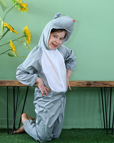 Kids Animal Costumes Boys Girls Unisex Fancy Dress Outfit Cosplay Children Onesies M (for Kids 35.5" - 41.5" Tall), Mouse