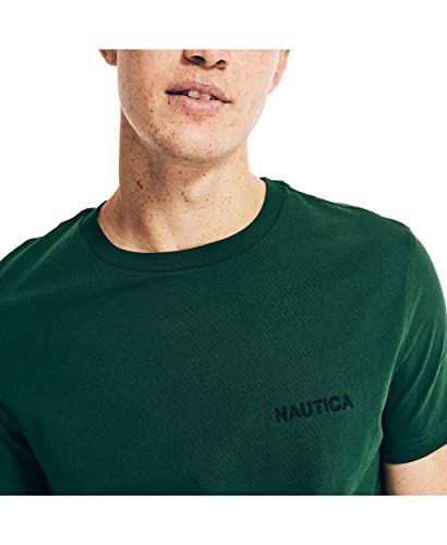 Nautica Men's Short Sleeve Crew Neck T-Shirt, Tidal Green Solid, X-Large