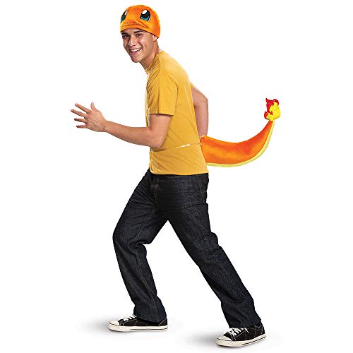 Disguise unisex adult Pokemon Charmander Accessory Kit Costume Accessories, Orange, Size US