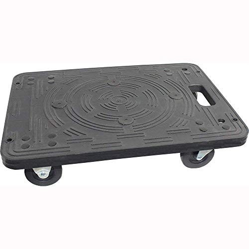 MaxWorks 80854 Polypropylene Dolly-200-lb Capacity , Black