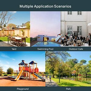 TP-Link EAP110-Outdoor V3 | Omada N300 Wireless Outdoor Access Point | WiFi Coverage up to 200 meters| Passive PoE w/ Free PoE Injector | SDN Integrated | Cloud Access & Omada App | White