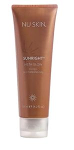 nu skin sunright insta glow, cream, low odor, for all skin,