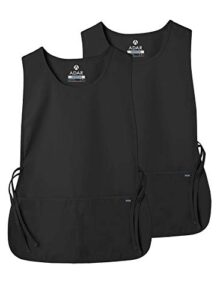 adar universal cobbler apron 2 pack - unisex cobbler apron - 7022 - black - r