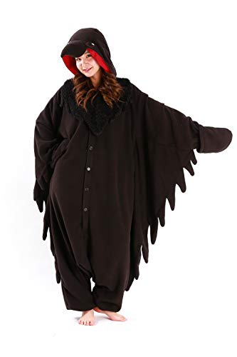 SAZAC Raven Kigurumi - Onesie Jumpsuit Halloween Costume