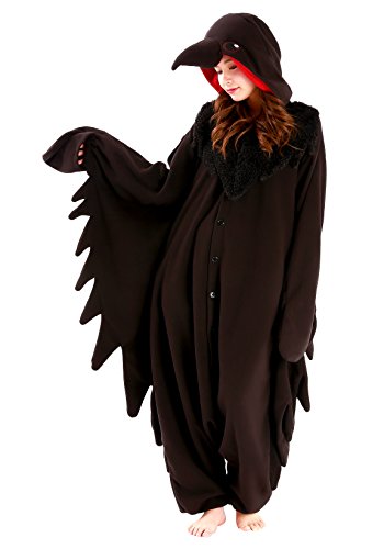 SAZAC Raven Kigurumi - Onesie Jumpsuit Halloween Costume