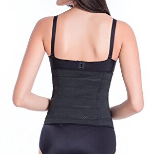 Everbellus Women's Breathable Elastic Corset Waist Trainer Cincher Belt Shapewear Black XXX-Large