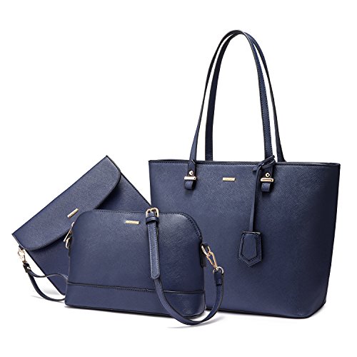 Handbags for Women Shoulder Bags Tote Satchel Hobo 3pcs Purse Set