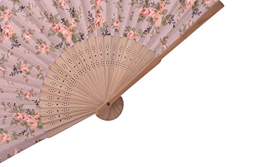 Folding Hand Fan Transparent Hand Fans Chiffon with Beautiful Fabric For Party Wedding Gift Chiffon