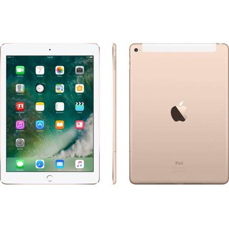 Apple iPad Air 2 128GB Factory Unlocked Gold (Wi-Fi + Cellular 4G LTE) Newest Version (Renewed)