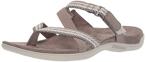 Merrell Women's District Mendi Thong Slipper, Brindle, 08.0 M US