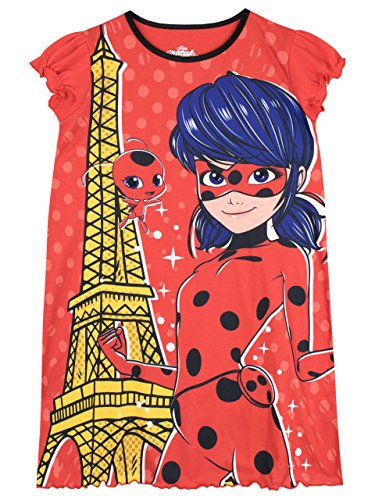 Miraculous Ladybug Girls' Lady Bug Nightdress Size 6 Red