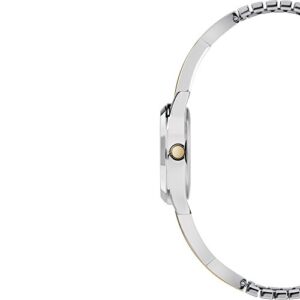 Timex Women's TW2R98600 Stretch Bangle Crisscross 25mm Two-Tone Expansion Band Watch