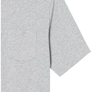 Amazon Essentials Men's Regular-Fit Short-Sleeve Crewneck Pocket T-Shirt, Pack of 2, Grey Heather, XX-Large