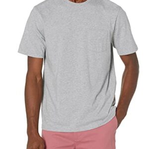 Amazon Essentials Men's Regular-Fit Short-Sleeve Crewneck Pocket T-Shirt, Pack of 2, Grey Heather, XX-Large