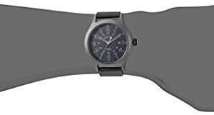 Timex Men's TW4B14200 Expedition Scout 40 Black Leather/Nylon Strap Watch