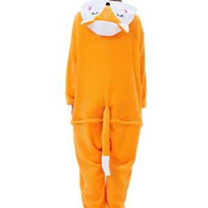 ABENCA Women Fox Onesie Pajama Costume Adult Animal Halloween Christmas Cosplay Onepiece, L