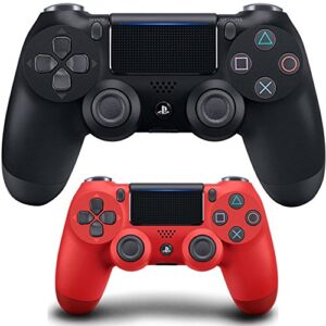 sony wireless controller for playstation 4 black (3001538) dualshock 4 wireless magma red controller for playstation 4