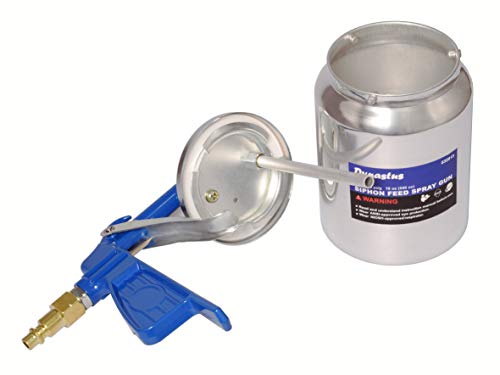 Dynastus Suction Feed Siphon Air Spray Gun for Spraying Oil-Based or Latex Paints, with Filtering and Cleaning Kits