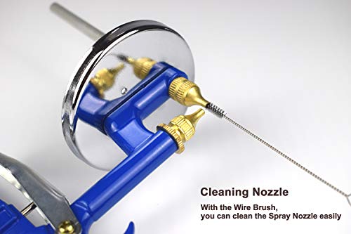 Dynastus Suction Feed Siphon Air Spray Gun for Spraying Oil-Based or Latex Paints, with Filtering and Cleaning Kits