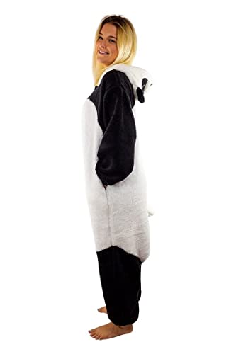 SAZAC Fluffy Panda Kigurumi - Onesie Jumpsuit Halloween Costume