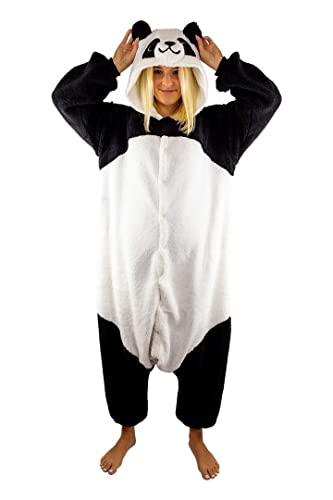 SAZAC Fluffy Panda Kigurumi - Onesie Jumpsuit Halloween Costume