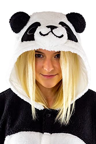 SAZAC Fluffy Panda Kigurumi - Onesie Jumpsuit Halloween Costume