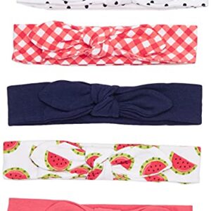 Hudson Baby Unisex Cotton and Synthetic Headbands, Watermelon, 0-24 Months