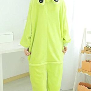 Nicetage Unisex Adult Pajamas - Plush One Piece Cosplay Frog Animal Costume Frog M