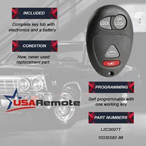 2 Keyless Entry Remote Key Fob - 4 Button (Symbol)