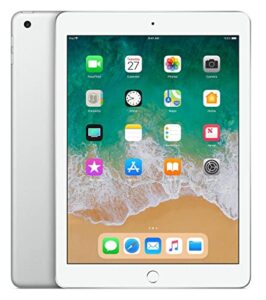 apple 9.7in ipad (early 2018, 32gb, wi-fi only, silver) mr7g2ll/a (renewed)