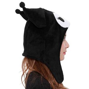 SAZAC Kigurumi Hat - Kuromi- Cozy Costume Beanie Cap - Adult Size