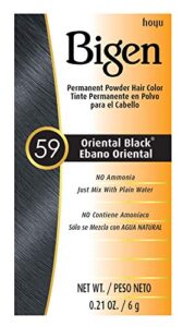 #59 oriental black bigen permanent powder - 6 pack