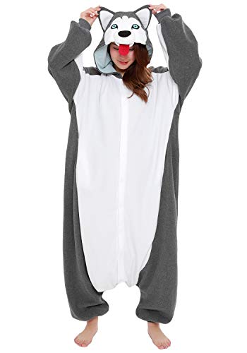 SAZAC Siberian Husky Kigurumi - Onesie Jumpsuit Halloween Costume