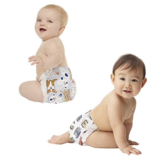 The Honest Company Clean Conscious Diapers | Plant-Based, Sustainable | All The Letters + It's a Pawty | Super Club Box, Size 6 (35+ lbs), 88 Count