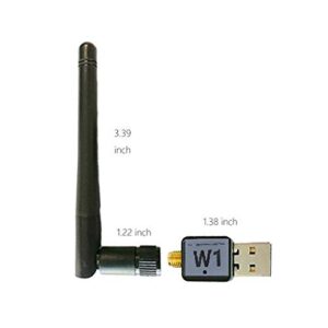 dreamlink w1 usb wifi dongle - 150 mbps high speed wifi antenna - compatible with pc, windows computer, dreamlink t2, formular z7+, dreamlink t1, dreamlite, mag 250, mag254 boxes