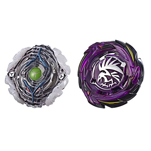 Beyblade Burst Turbo Slingshock Dual Pack Morrigna M4 & Tornado-X Yegdrion Y4 -- 2 Right-Spin Battling Tops, Age 8+