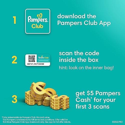 Diapers Size 1, 252 count - Pampers Baby Dry Disposable Diapers