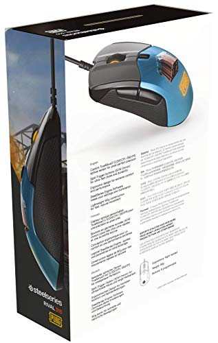 SteelSeries Rival 310 - Optical Gaming Mouse - RGB Illumination - 6 Buttons, Rubber Sides - On-Board Memory - PUBG