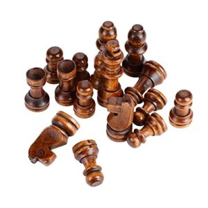 Wooden Chess Set - Folding Board, 12 Inches Handmade Portable Travel Chess Board Game Sets with Game Storage - Beginner Chess Set for Kids and Adults