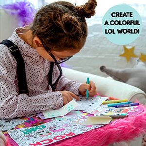 L.O.L. Surprise! Creativity Case by Horizon Group USA,Create, Play & Store,DIY Activity Case Including Paper Dolls,Coloring Pages,Makers,Crayons,Glitter Glue,Scratch Art,Stickers & More.Hot Pink