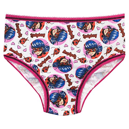 Miraculous Girls' Ladybug Underwear Pack of 5 Size 10 Multicolored