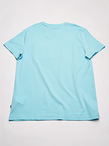 Nautica mens Solid Crew Neck Short Sleeve Pocket T-shirt T Shirt, Bright Aqua Blue, X-Large US