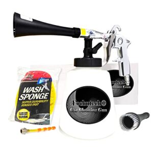 fochutech car cleaning kit, car detailing kit cleaning gun works with air compressor, pro auto detailing supplies automotive interior deep clean stain remover for upholstery carpet seat headliner