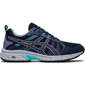 ASICS Women's Gel-Venture 7 Running Shoes, 7, Black/Silver